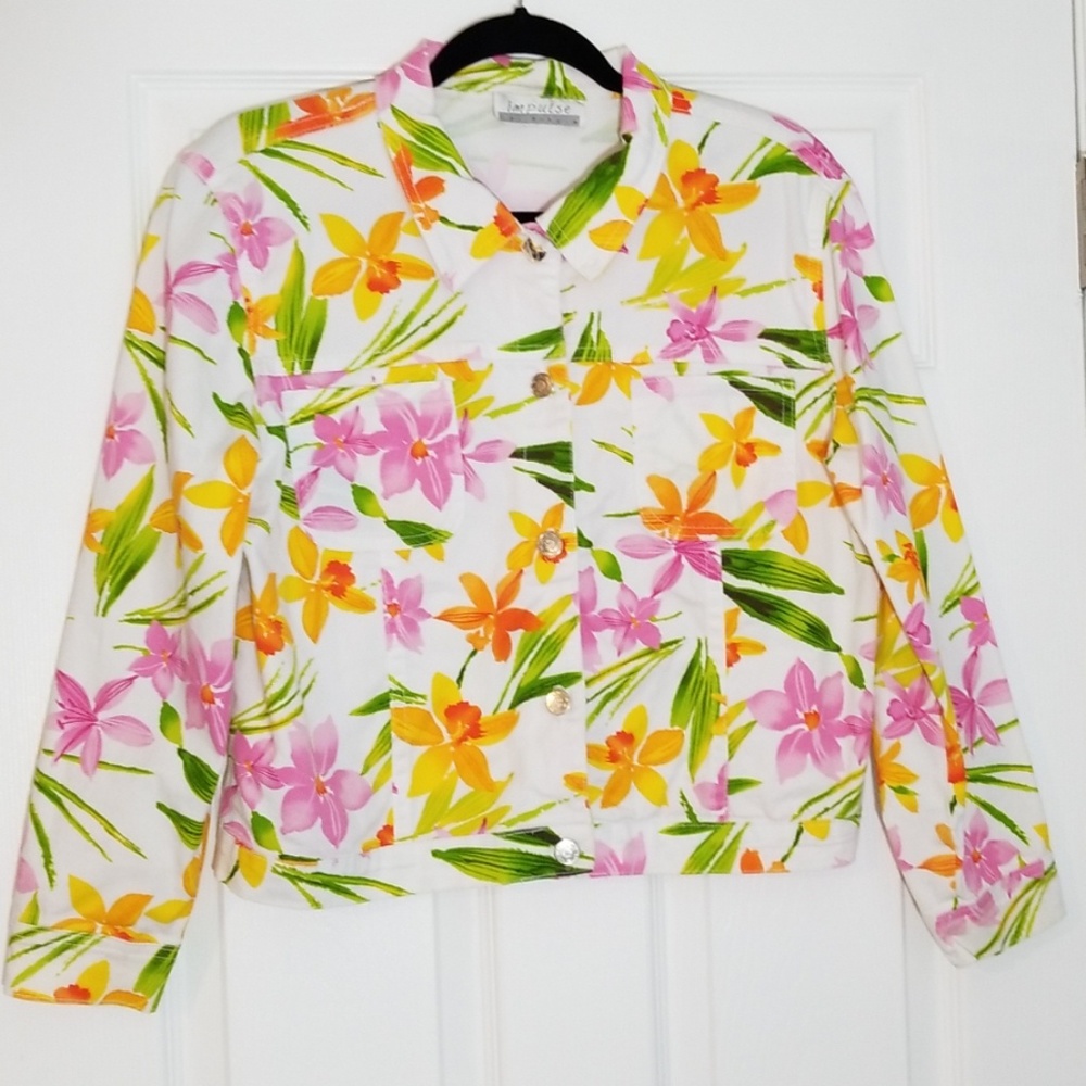 Impulse Like New Spring Jacket/ Button Down - image 1